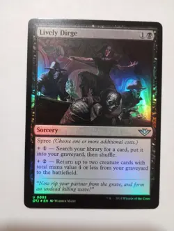 Lively Dirge 93 U Foil OTJ Outlaws of Thunder Junction MTG Magic The Gathering - Image 1