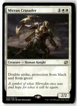 Mirran Crusader 25 Rare Modern Masters 2015 Magic: The Gathering Near Mint - Image 1