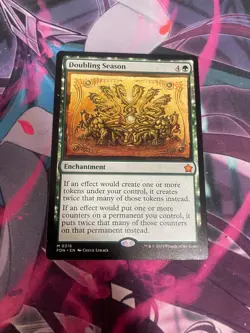 MTG - DOUBLING SEASON - MYTHIC - FOUNDATIONS - NM - Image 1