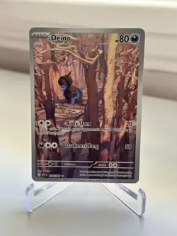Pokemon Deino 146/086 Illustration Rare SV: White Flare Full Art Holo NM - Image 1