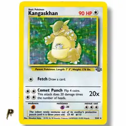 1999 Pokemon Jungle Kangaskhan 5/64 Holo Unlimited Rare HP/DMG - Image 1