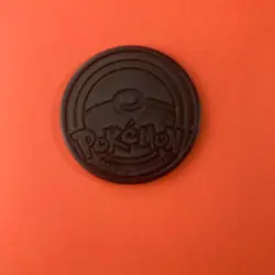 Lucario Silver Plastic Coin pokemon card game gold Coin Medal Very Rare - Image 5