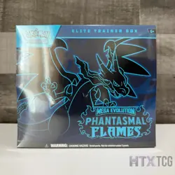 Pokemon TCG Phantasmal Flames ETB New Sealed Ships Free - Image 1