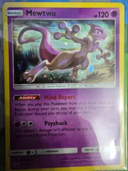Pokemon TCG Mewtwo SM214 Sun & Moon Black Star Promo - Image 1
