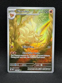Pokemon Ninetales 199/197 SV03 Obsidian Flames Illustration Rare - MP - Image 1