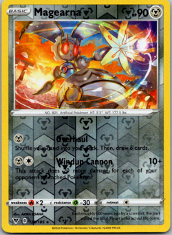 2020 Pokemon Vivid Voltage Magearna 128/185 Reverse Holo TCG - Image 1