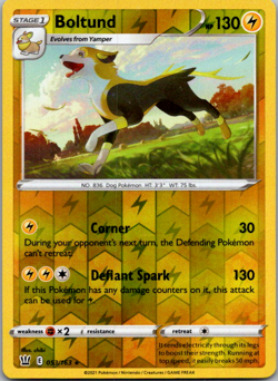 2021 Pokemon Battle Styles Boltund 053/163 Reverse Holo TCG - Image 1