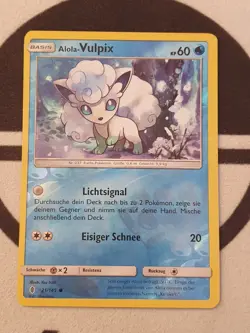 Pokemon Karte Alola - Vulpix 21/145 Reverse Holo Sonne & Mond Deutsch Pokemon - Image 3
