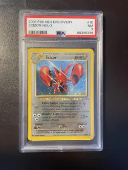 PA 7 Scizor Holo - 10/75 - Neo Discovery - Pokemon - Read Description - Image 1