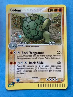 Pokemon eReader Holo Golem - EX Dragon – 5/97 – NM - Image 1
