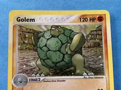 Pokemon eReader Holo Golem - EX Dragon – 5/97 – NM - Image 3