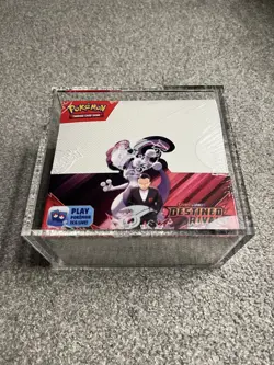 Pokemon SV10 Destined Rivals English Booster Boxes Sealed w/Acrylic - Image 1
