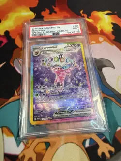 Pokemon Espeon ex 155/131 Prismatic Evolutions SIR Holo PSA 9 - Image 1