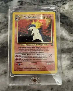 Pokemon TCG Typhlosion 18/111 Neo Genesis Holo Rare Unlimited English - Image 1