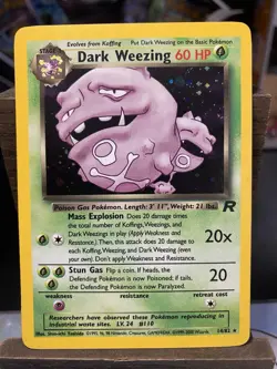 Dark Weezing 14/82 Team Rocket Holo - Image 1