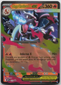 Mega Charizard X ex 029 Holo Promo ME: Mega Evolution Promo Pokemon Near Mint - Image 1