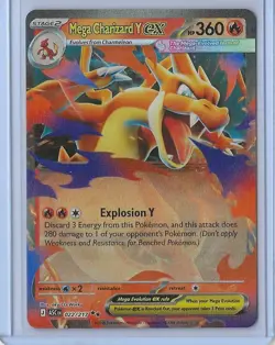 Pokemon TCG Mega Charizard Y EX 022/217 Evolutions Holo Rare English 2016 - Image 1