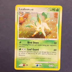 The Pokemon Company Leafeon Majestic Dawn Holo Rare 7/100 HP90 Stage 1 EN 2008 - Image 1