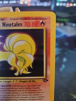 Pokemon TCG Brock's Ninetales 1st Edition Holo Rare 3/132 Gym Challenge NM-/LP+ - Image 3