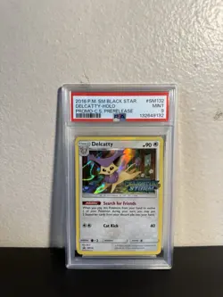 Pokemon 2018 Black Star Delcatty Holo Promo Prerelease #SM132 PSA 9 - Image 1
