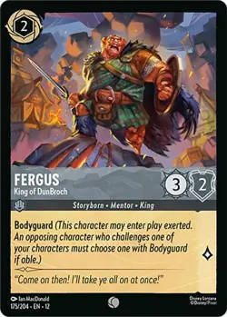 Disney Lorcana TCG Fergus - King of DunBroch Common Wilds Unknown FOIL NM - Image 1