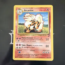 Pokemon TCG Arcanine Base Set 2 Unlimited Uncommon Card 33/130 - Image 1