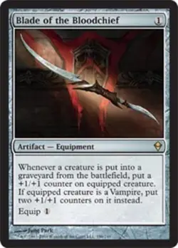 MTG magic cards 1x Blade of the Bloodchief Zendikar NM-Mint, English - Image 1
