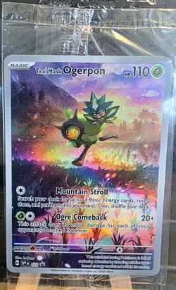 SEALED* Teal Mask Ogerpon 123 Sv: Scarlet & Violet Promo Cards Holo - Image 1