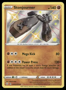 Pokemon Cards Stonjourner SV075/SV122 Shining Fates Rare NM *1 - Image 1