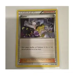 Pokemon Karen XY177 XY Promos Trainer Supporter Holo Promo EN 2016 - 3 Cards - Image 1