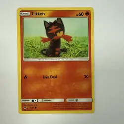 Pokemon TCG Card - Litten - Shining Legends - 15/73 - MINT - Image 1