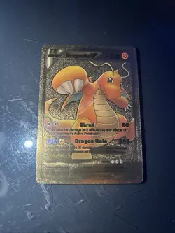 Pokemon🔥DRAGONITE V SWSH154🔥GOLD FOIL Custom Card🔥Black Star Promo🔥 - Image 1