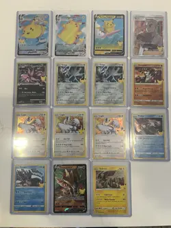 Pokemon Celebrations 15 Card Lot With Pikachu. Pack Fresh, All Near Mint - Image 1