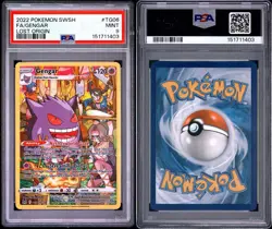 Pokemon Gengar Trainer Gallery Holo Card TG06/TG30 Swsh11: Lost Origin PSA 9 - Image 2