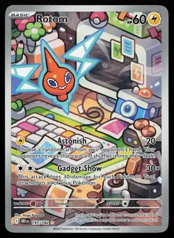 Rotom 197/182 Holo Illustration Rare Destined Rivals Pokemon Card - Image 1