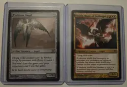 Magic: The Gathering Angel card lot. Platinum Angel / Gisela MTG Excellent /NM - Image 1