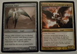 Magic: The Gathering Angel card lot. Platinum Angel / Gisela MTG Excellent /NM - Image 3