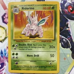 Nidorino 37/102 - Common 1999 English Base Set Pokemon Card - Near Mint NM - Image 1