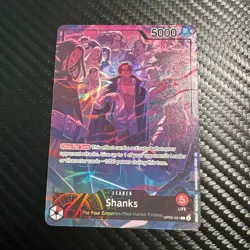 Shanks (English Version 2nd Anniversary Set OP09-001 One Piece Promotion Card NM - Image 2