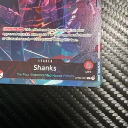 Shanks (English Version 2nd Anniversary Set OP09-001 One Piece Promotion Card NM - Image 5