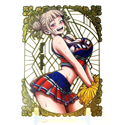 Goddess Story: Himiko Toga Cheerleader #99/100 Spicy Metal Anime Waifu Card - Image 1