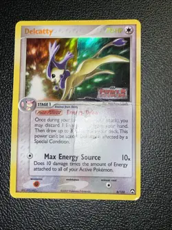 Delcatty 8/108 Ex Power Keepers Rare Stamped Reverse Holo Pokemon Card DAMAGED - Image 1