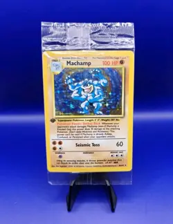 Machamp 8/102 1st Edition Base Set UK 4th Print Holo Pokemon Card WOTC Sealed - Image 1