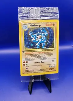 Machamp 8/102 1st Edition Base Set UK 4th Print Holo Pokemon Card WOTC Sealed - Image 3