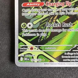 Pokemon TCG Team Rocket's Spidops EX Destined Rivals 187/182 Illustration NM - Image 4