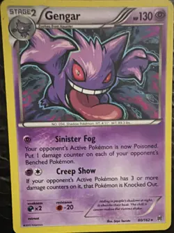 Vintage Style Gengar Holo Rare XY BREAKthrough 60/162 Pokemon Card excellent - Image 1