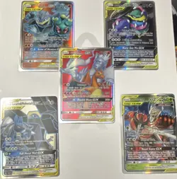 Pokemon TCG TAG TEAM GX Holo Lot 5x Unbroken Bonds English Reshiram Charizard - Image 1