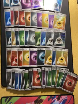 Pokemon TCG Holo Energy Lot 63 Cards - Image 1