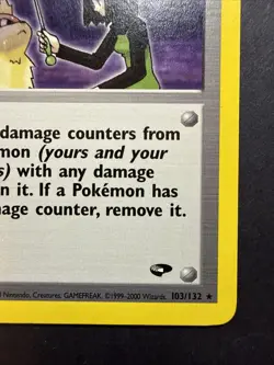 Pokemon Erika's Kindness Trainer Rare Regular Gym Challenge 103/132 2000 - Image 4