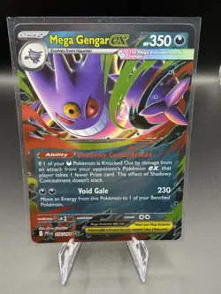 Mega Gengar ex 056/094 Me02: Phantasmal Flames Holo Pokemon TCG - Image 1